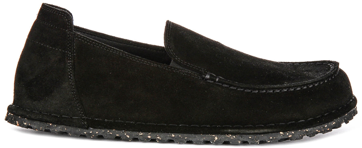 Birkenstock Utti Shoes | Black suede leather for Men and Women - Regular Fit