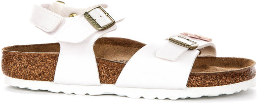 Birkenstock Rio Sandals | White signature Birkenstock upper material for Kids - Regular Fit